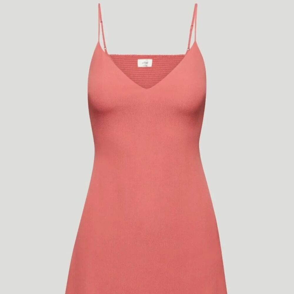Aritzia Women's Pink and Orange Dress